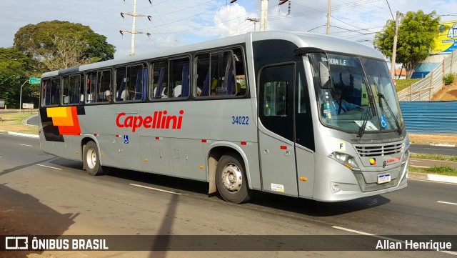 Transportes Capellini 34022 na cidade de Paulínia, São Paulo, Brasil, por Allan Henrique. Número da foto: #12262905.