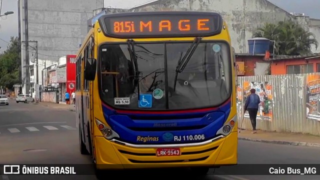 Auto Viação Reginas RJ 110.006 na cidade de Magé, Rio de Janeiro, Brasil, por Caio Bus_MG. Número da foto: #12262190.