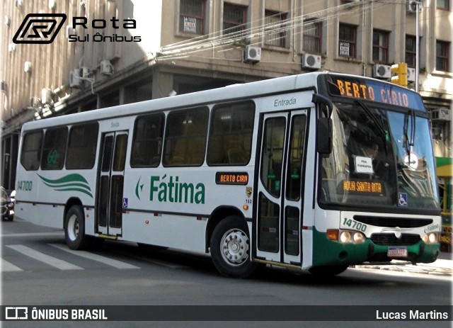 Fátima Transportes e Turismo 14700 na cidade de Porto Alegre, Rio Grande do Sul, Brasil, por Lucas Martins. Número da foto: #12263991.