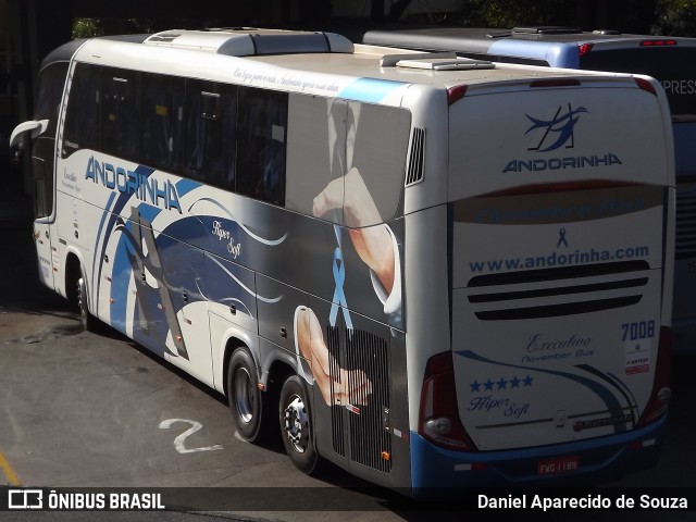 Empresa de Transportes Andorinha 7008 na cidade de Ribeirão Preto, São Paulo, Brasil, por Daniel Aparecido de Souza. Número da foto: #12262361.