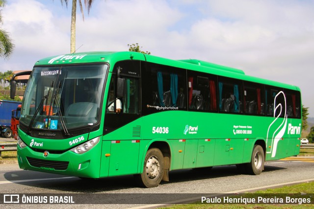 Parvi Transportes 54036 na cidade de Barra do Piraí, Rio de Janeiro, Brasil, por Paulo Henrique Pereira Borges. Número da foto: #12263325.