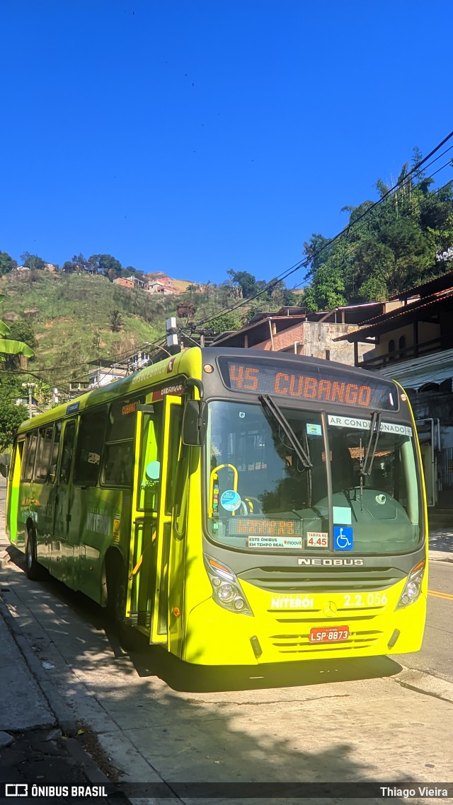 Santo Antônio Transportes Niterói 2.2.056 na cidade de Niterói, Rio de Janeiro, Brasil, por Thiago Vieira. Número da foto: #12262366.
