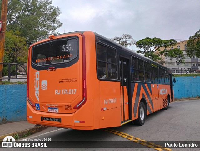 Viação Cidade do Aço RJ174.017 na cidade de Volta Redonda, Rio de Janeiro, Brasil, por Paulo Leandro. Número da foto: #12266276.