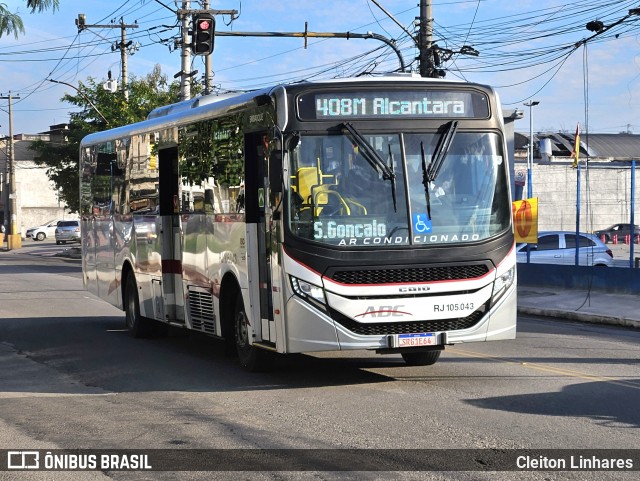 Auto Viação ABC RJ 105.043 na cidade de São Gonçalo, Rio de Janeiro, Brasil, por Cleiton Linhares. Número da foto: #12265178.