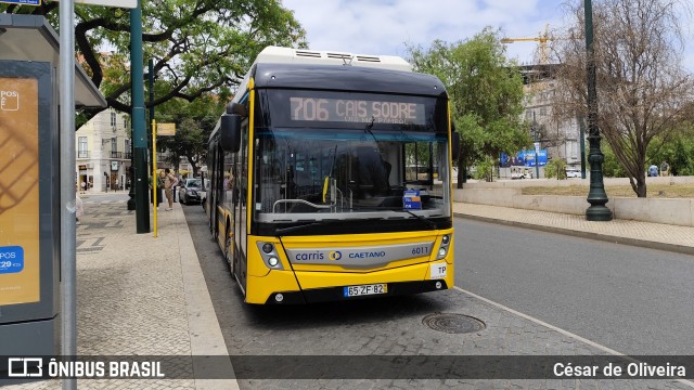 Companhia Carris de Ferro de Lisboa 6011 na cidade de Lisbon, Lisbon, Portugal, por César de Oliveira. Número da foto: #12265366.