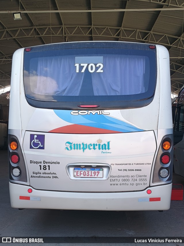 Imperial Turismo 1702 na cidade de Sorocaba, São Paulo, Brasil, por Lucas Vinicius Ferreira. Número da foto: #12265169.