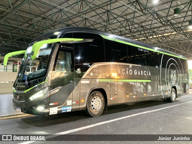 Viação Garcia 92070 na cidade de Bauru, São Paulo, Brasil, por Júnior Juninho. Número da foto: #12265809.