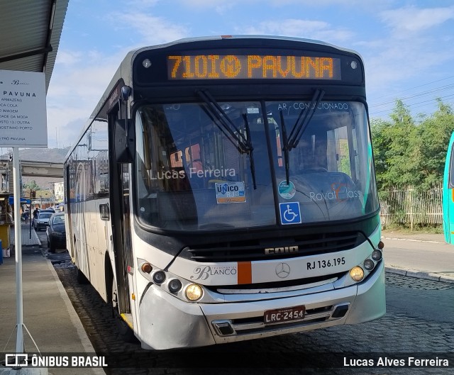 Transportes Blanco RJ 136.195 na cidade de Queimados, Rio de Janeiro, Brasil, por Lucas Alves Ferreira. Número da foto: #12267006.