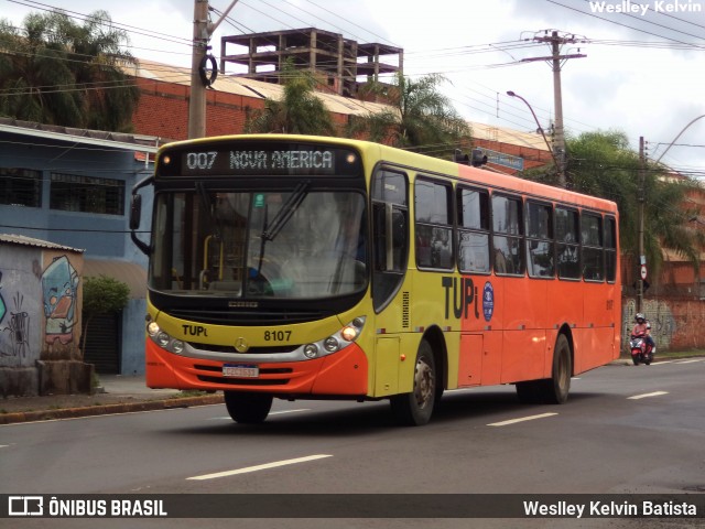 TUPi Transportes Urbanos Piracicaba 8107 na cidade de Piracicaba, São Paulo, Brasil, por Weslley Kelvin Batista. Número da foto: #12265548.