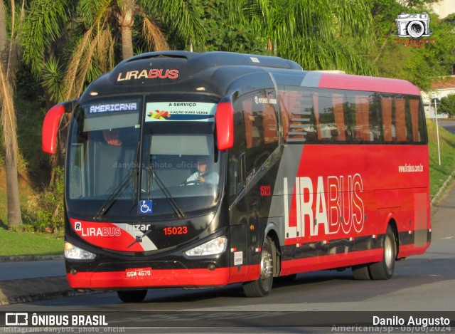 Lirabus 15023 na cidade de Americana, São Paulo, Brasil, por Danilo Augusto. Número da foto: #12264671.