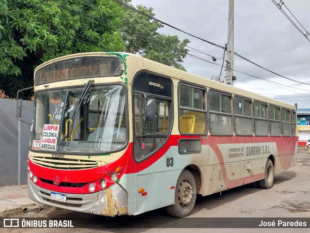 Empresa de Transportistas Guarani S.R.L. - Línea 2y7 03 na cidade de Asunción, Paraguai, por José Paredes. Número da foto: #12264490.