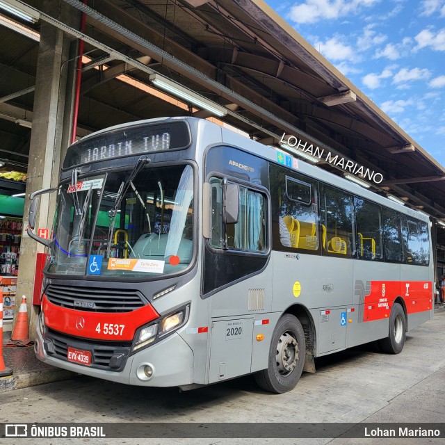 Allibus Transportes 4 5537 na cidade de São Paulo, São Paulo, Brasil, por Lohan Mariano. Número da foto: #12265512.