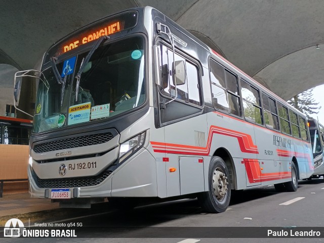Viação Resendense RJ 192.011 na cidade de Volta Redonda, Rio de Janeiro, Brasil, por Paulo Leandro. Número da foto: #12264634.