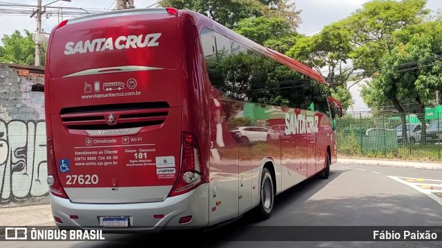 Viação Santa Cruz 27620 na cidade de São Paulo, São Paulo, Brasil, por Fábio Paixão. Número da foto: #12265743.