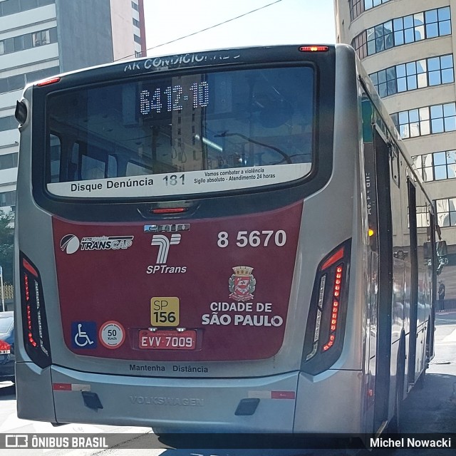 Auto Viação Transcap >> Auto Bless Transportes 8 5670 na cidade de São Paulo, São Paulo, Brasil, por Michel Nowacki. Número da foto: #12266902.