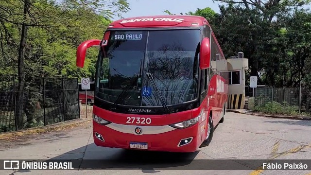 Viação Santa Cruz 27320 na cidade de São Paulo, São Paulo, Brasil, por Fábio Paixão. Número da foto: #12265742.