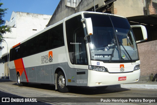 Viação Cidade do Aço RJ 174.049 na cidade de Rio de Janeiro, Rio de Janeiro, Brasil, por Paulo Henrique Pereira Borges. Número da foto: #12266392.
