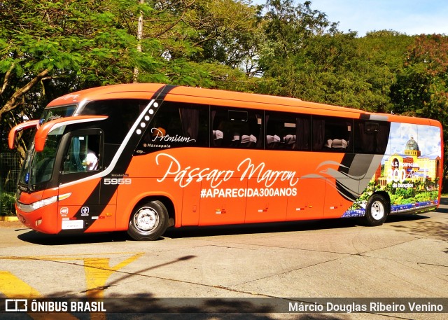 Empresa de Ônibus Pássaro Marron 5959 na cidade de São Paulo, São Paulo, Brasil, por Márcio Douglas Ribeiro Venino. Número da foto: #12269598.