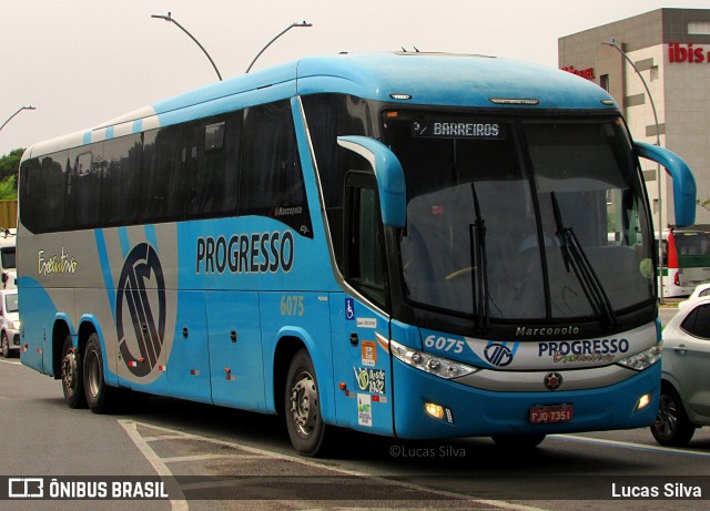 Auto Viação Progresso 6075 na cidade de Recife, Pernambuco, Brasil, por Lucas Silva. Número da foto: #12269974.