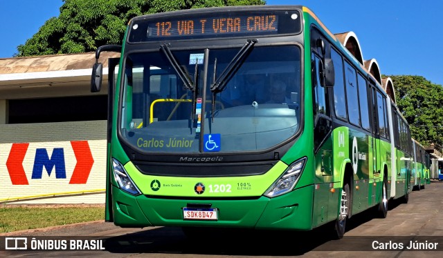 Metrobus 1202 na cidade de Goiânia, Goiás, Brasil, por Carlos Júnior. Número da foto: #12267163.