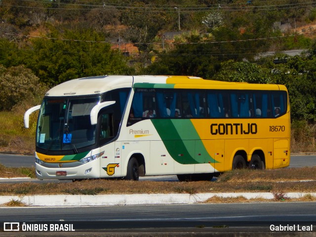 Empresa Gontijo de Transportes 18670 na cidade de Formiga, Minas Gerais, Brasil, por Gabriel Leal. Número da foto: #12269079.