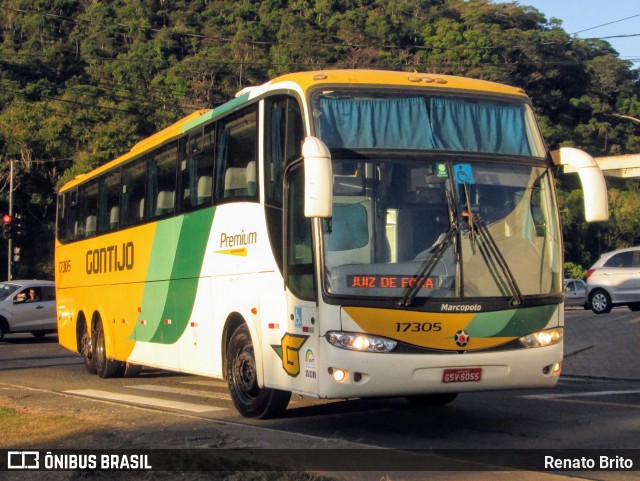 Empresa Gontijo de Transportes 17305 na cidade de Juiz de Fora, Minas Gerais, Brasil, por Renato Brito. Número da foto: #12268540.