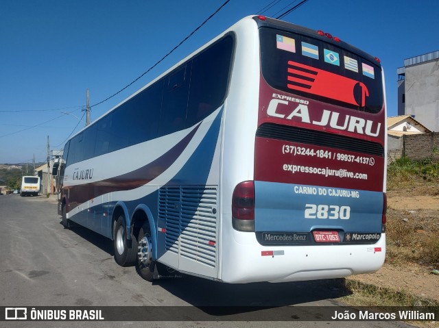 Expresso Cajuru 2830 na cidade de Carmo do Cajuru, Minas Gerais, Brasil, por João Marcos William. Número da foto: #12268950.