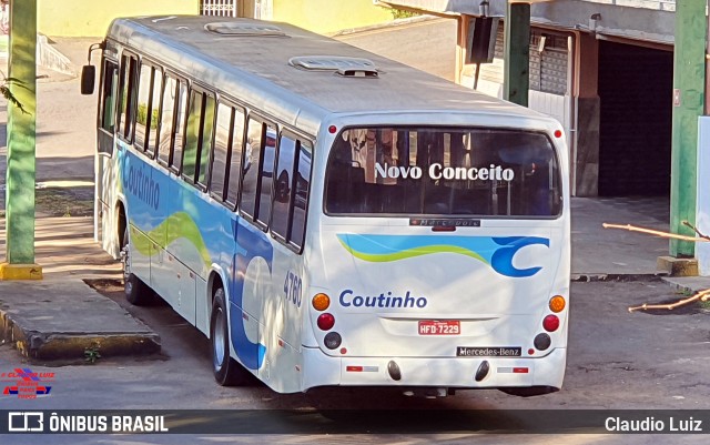 Empresa de Transportes Coutinho 4760 na cidade de Três Corações, Minas Gerais, Brasil, por Claudio Luiz. Número da foto: #12269385.