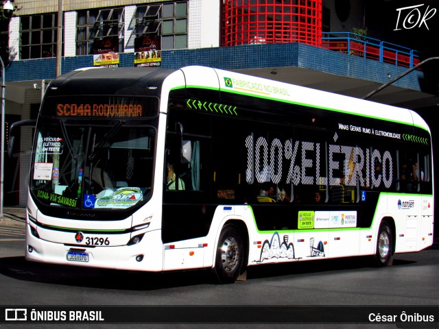 SM Transportes 31296 na cidade de Belo Horizonte, Minas Gerais, Brasil, por César Ônibus. Número da foto: #12269400.