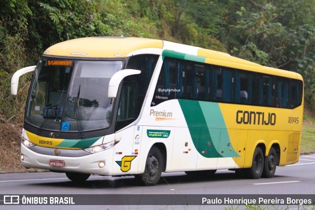 Empresa Gontijo de Transportes 18145 na cidade de Piraí, Rio de Janeiro, Brasil, por Paulo Henrique Pereira Borges. Número da foto: #12269096.