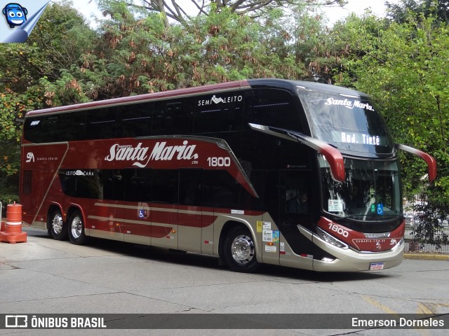 Santa Maria Fretamento e Turismo > Transportes Santa Maria(SP) 1800 na cidade de São Paulo, São Paulo, Brasil, por Emerson Dorneles. Número da foto: #12268974.