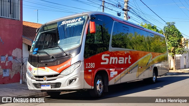 Viação Smart Transporte e Turismo 1280 na cidade de Sumaré, São Paulo, Brasil, por Allan Henrique. Número da foto: #12267896.