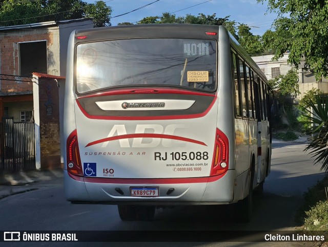 Auto Viação ABC RJ 105.088 na cidade de São Gonçalo, Rio de Janeiro, Brasil, por Cleiton Linhares. Número da foto: #12267264.