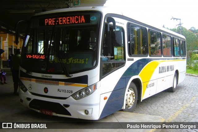 Viação Barra do Piraí Turismo RJ 113.028 na cidade de Valença, Rio de Janeiro, Brasil, por Paulo Henrique Pereira Borges. Número da foto: #12269057.