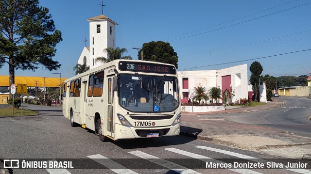 Auto Viação São José dos Pinhais 17M05 na cidade de Curitiba, Paraná, Brasil, por Marcos Donizete Silva Junior. Número da foto: #12270114.