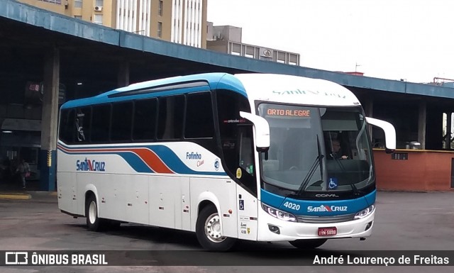 VUSC - Viação União Santa Cruz 4020 na cidade de Porto Alegre, Rio Grande do Sul, Brasil, por André Lourenço de Freitas. Número da foto: #12270941.