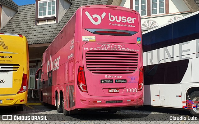 Buser Brasil Tecnologia 3300 na cidade de Queluz, São Paulo, Brasil, por Claudio Luiz. Número da foto: #12272021.