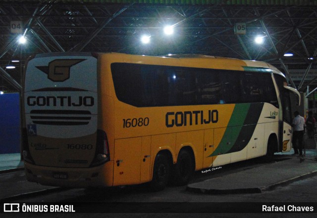 Empresa Gontijo de Transportes 16080 na cidade de Eunápolis, Bahia, Brasil, por Rafael Chaves. Número da foto: #12270280.