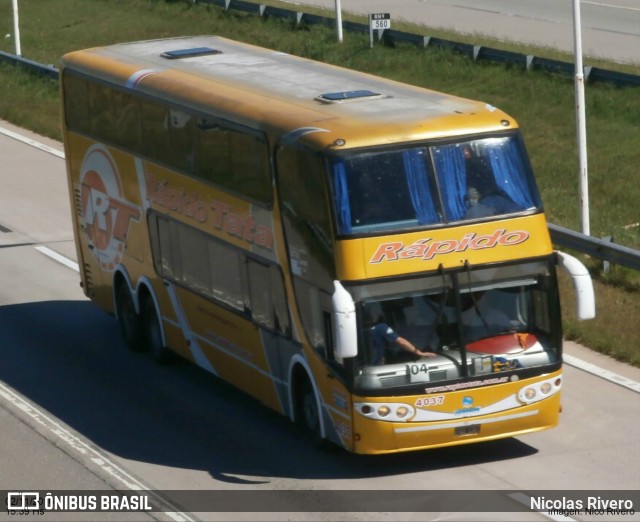 Rápido Tata 4037 na cidade de Villa María, General San Martín, Córdoba, Argentina, por Nicolas Rivero. Número da foto: #12271456.