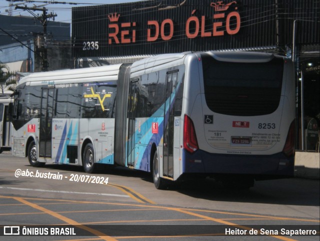 Next Mobilidade - ABC Sistema de Transporte 8253 na cidade de São Bernardo do Campo, São Paulo, Brasil, por Heitor de Sena Sapaterro. Número da foto: #12270639.