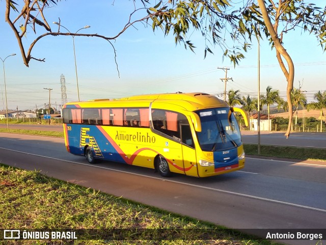 Expresso Amarelinho 353 na cidade de Capão Bonito, São Paulo, Brasil, por Antonio Borges. Número da foto: #12270765.