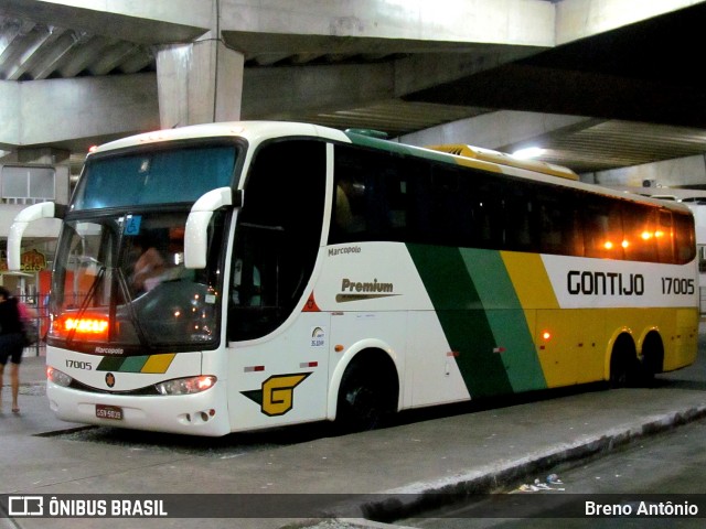 Empresa Gontijo de Transportes 17005 na cidade de Aracaju, Sergipe, Brasil, por Breno Antônio. Número da foto: #12271903.