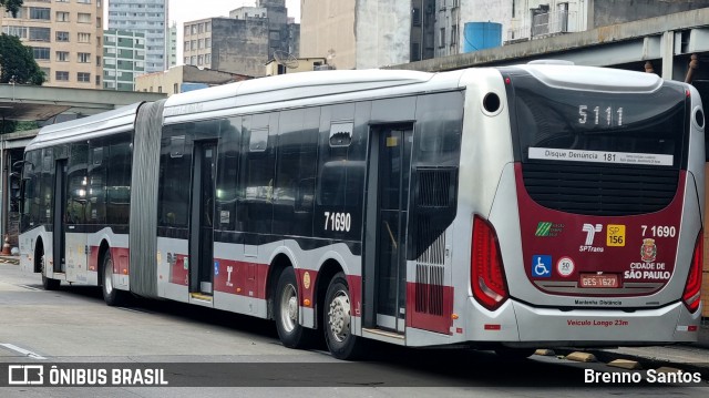 Viação Campo Belo 7 1690 na cidade de São Paulo, São Paulo, Brasil, por Brenno Santos. Número da foto: #12270897.