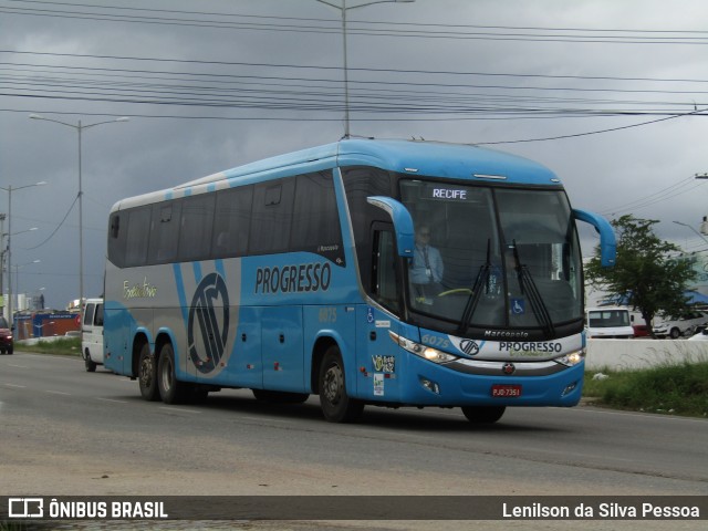 Auto Viação Progresso 6075 na cidade de Caruaru, Pernambuco, Brasil, por Lenilson da Silva Pessoa. Número da foto: #12272567.