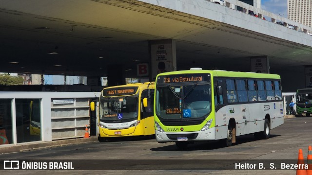 BsBus Mobilidade 503304 na cidade de Brasília, Distrito Federal, Brasil, por Heitor B.  S.  Bezerra. Número da foto: #12270791.