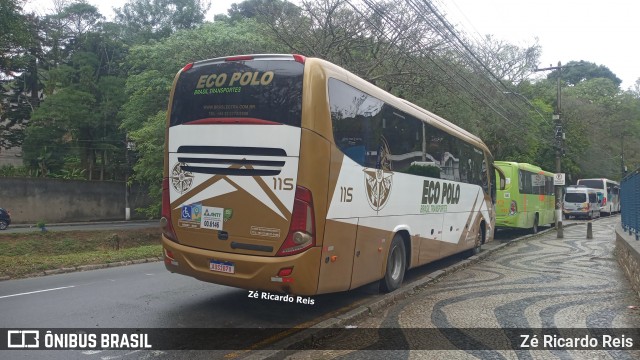 Eco Polo Brasil Transportes 115 na cidade de Petrópolis, Rio de Janeiro, Brasil, por Zé Ricardo Reis. Número da foto: #12271461.