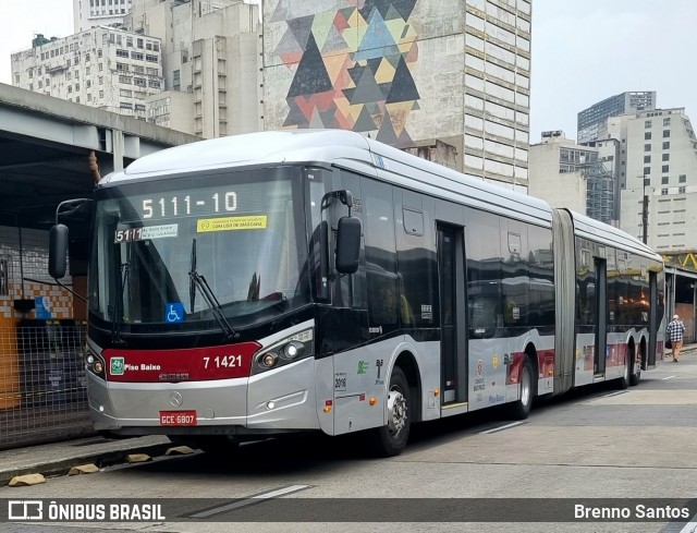 Viação Campo Belo 7 1421 na cidade de São Paulo, São Paulo, Brasil, por Brenno Santos. Número da foto: #12270831.