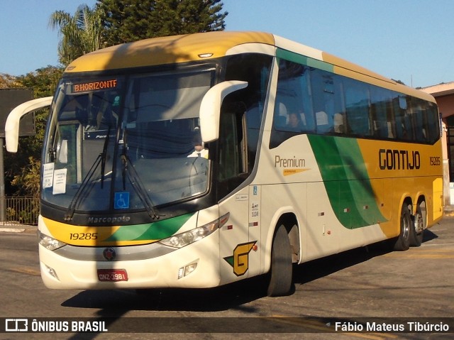 Empresa Gontijo de Transportes 19285 na cidade de Três Corações, Minas Gerais, Brasil, por Fábio Mateus Tibúrcio. Número da foto: #12270548.