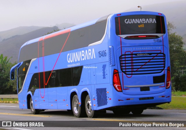UTIL - União Transporte Interestadual de Luxo 15406 na cidade de Barra do Piraí, Rio de Janeiro, Brasil, por Paulo Henrique Pereira Borges. Número da foto: #12274717.