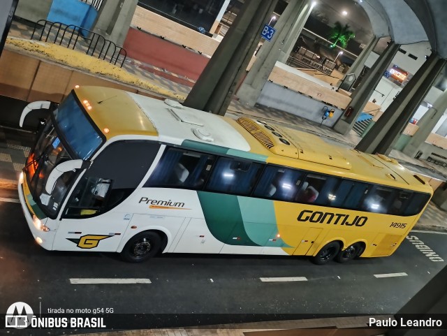 Empresa Gontijo de Transportes 14915 na cidade de Volta Redonda, Rio de Janeiro, Brasil, por Paulo Leandro. Número da foto: #12272987.